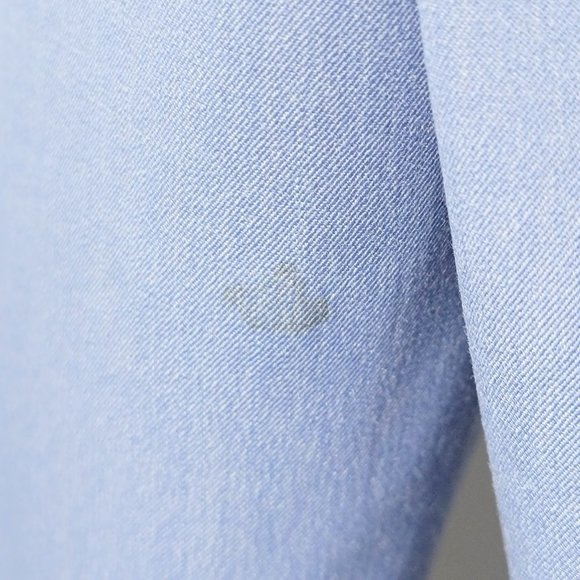 Escada Vintage 80s Light Gray Blue White & Silver Label Wool Blend Pants Size 40 - Picture 9 of 10